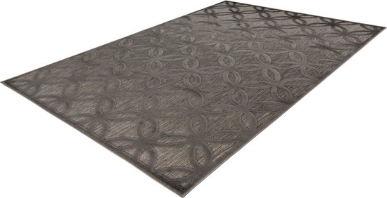 Paco Home Zacht pluizig modern bubbel woonkamer vloerkleed hoogpolig bont Geometrisch ontwerp hoog-laag effect, Maat:160x220 cm, Kleur:Beige