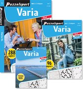 Puzzelsport - Puzzelboekenpakket - 3 puzzelboeken - Varia  - 96 & 288  pagina's + Puzzelblok