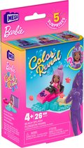 Barbie Color Reveal Beach Splash - MATTEL - Bouwspeelgoed - Bouwset met 5 Surprises & Accessoires - Mega Bloks - Mega Construx Barbie - Color Reveal Bouwset