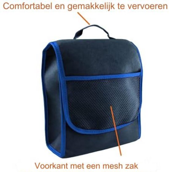 PUREWORK Set van 2 kofferbaktassen, organizer, 50 x 15 x 27,5 cm, opbergtas, zwart, kofferbak, autotas, auto-opbergtas