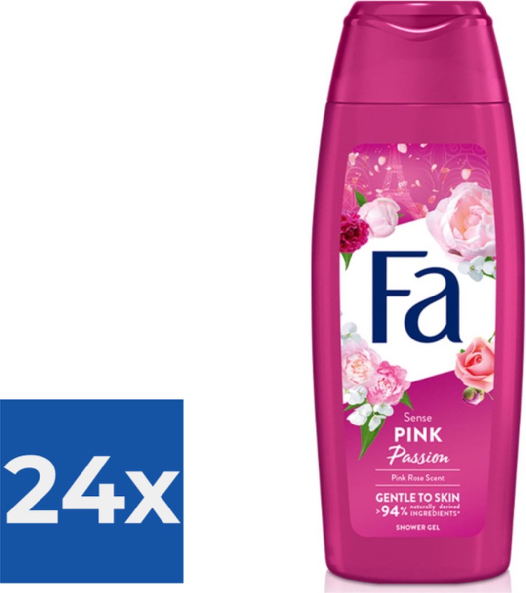 Goedkoopste Fa Shower Pink Passion Douchegel - 250 ml - Voordeelverpakking 24 stuks