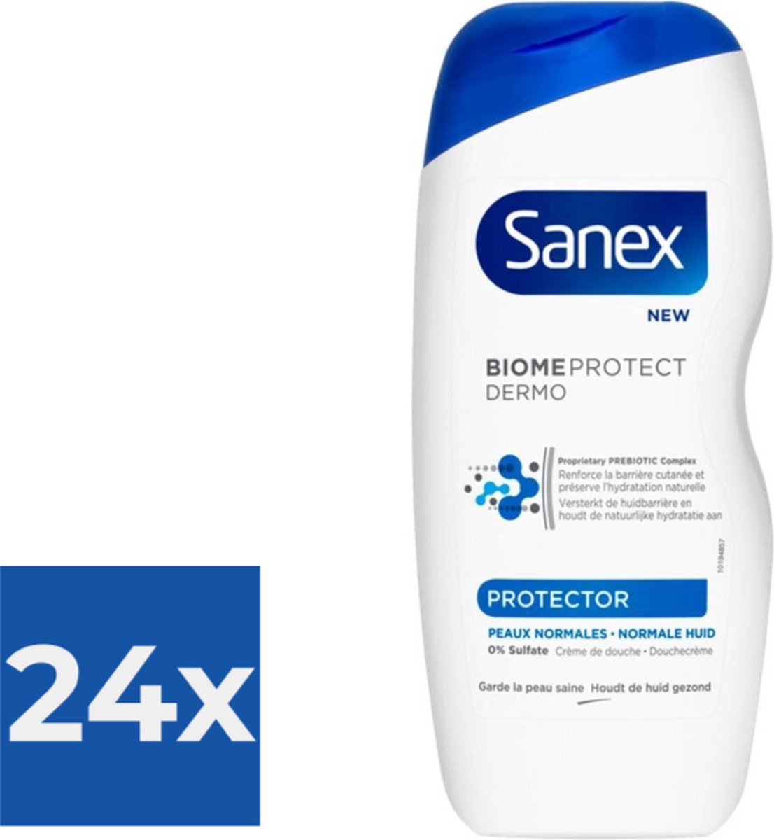 Sanex Douchegel Dermo Protector 250 ml - Voordeelverpakking 24 stuks