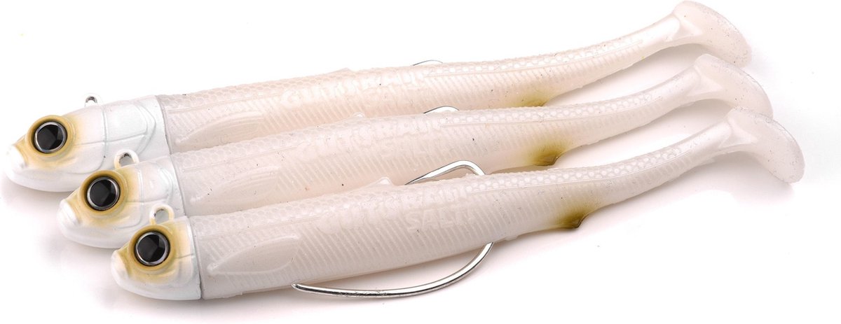 Spro Gutsbait Salt! Minnow 10.5cm - 30g - Haak 2/0 - Kleur : White Minnow