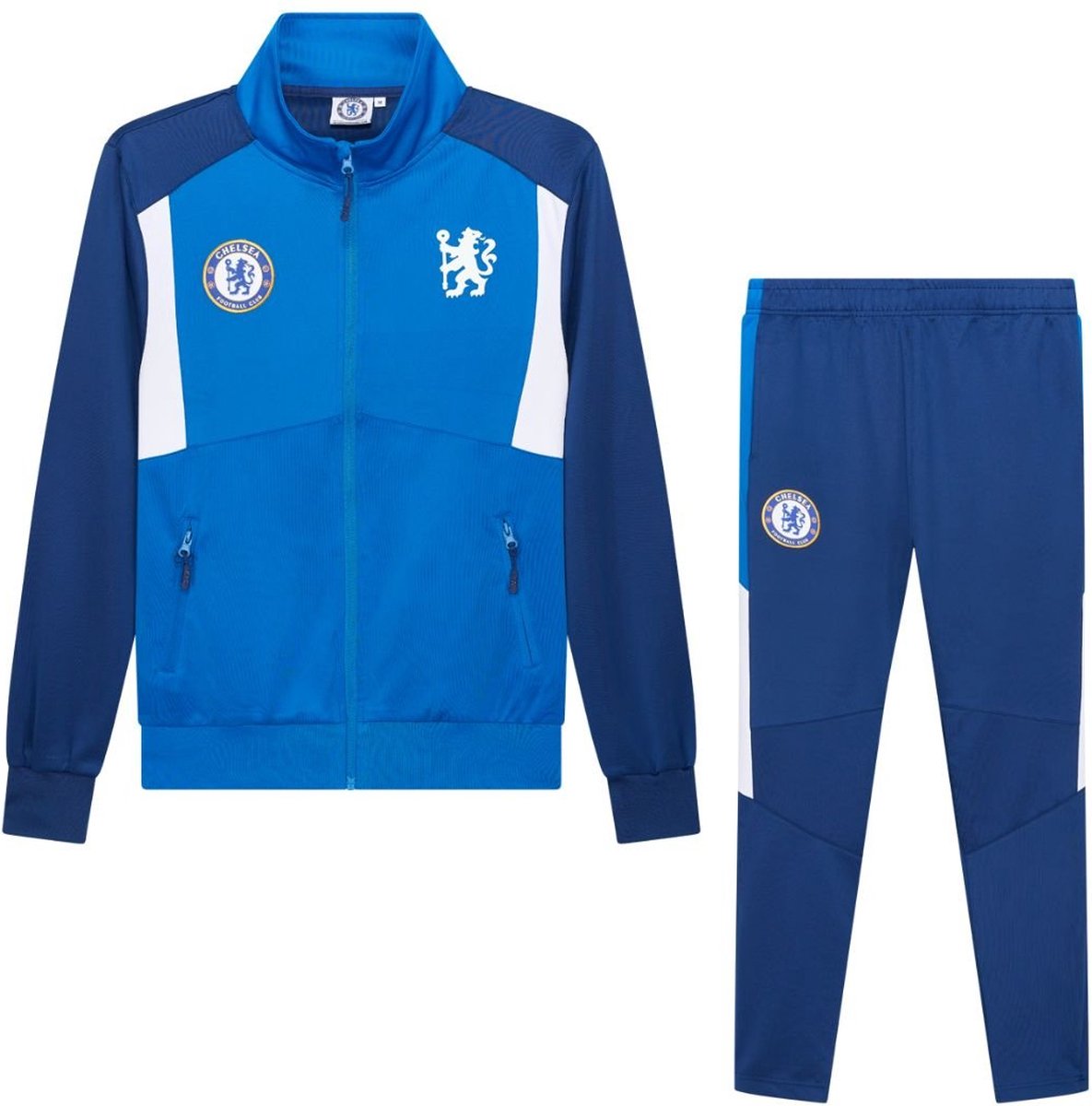 Chelsea FC trainingspak voor kinderen - Maat 128 / 8 jaar - Voetbaltenue kids - Chelsea pak