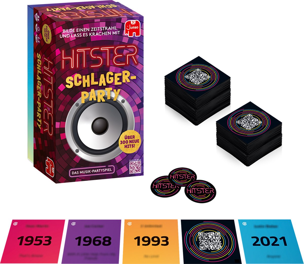 Jumbo - Hitster - Schlager Party - Duitstalig Partyspel - Actiespel — cadeau in Partyspellen - foto 5