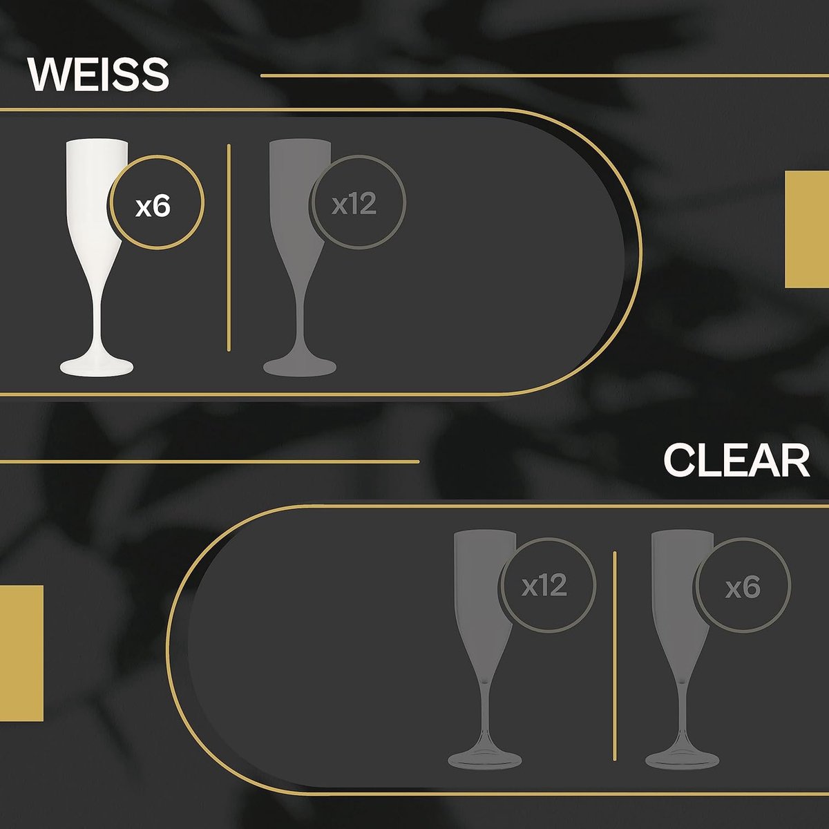 Lot De 22 Flûtes à Champagne Réutilisables 160ml - Transparentes, Démontables, Pour Fêtes Et Événements