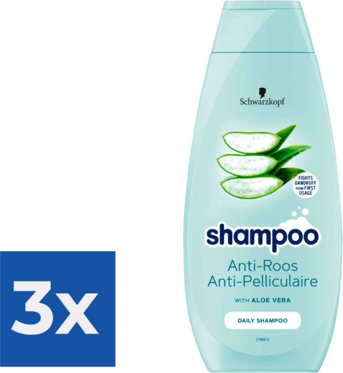 Schwarzkopf Shampoo 400ml Anti Roos Voordeelverpakking 3 stuks