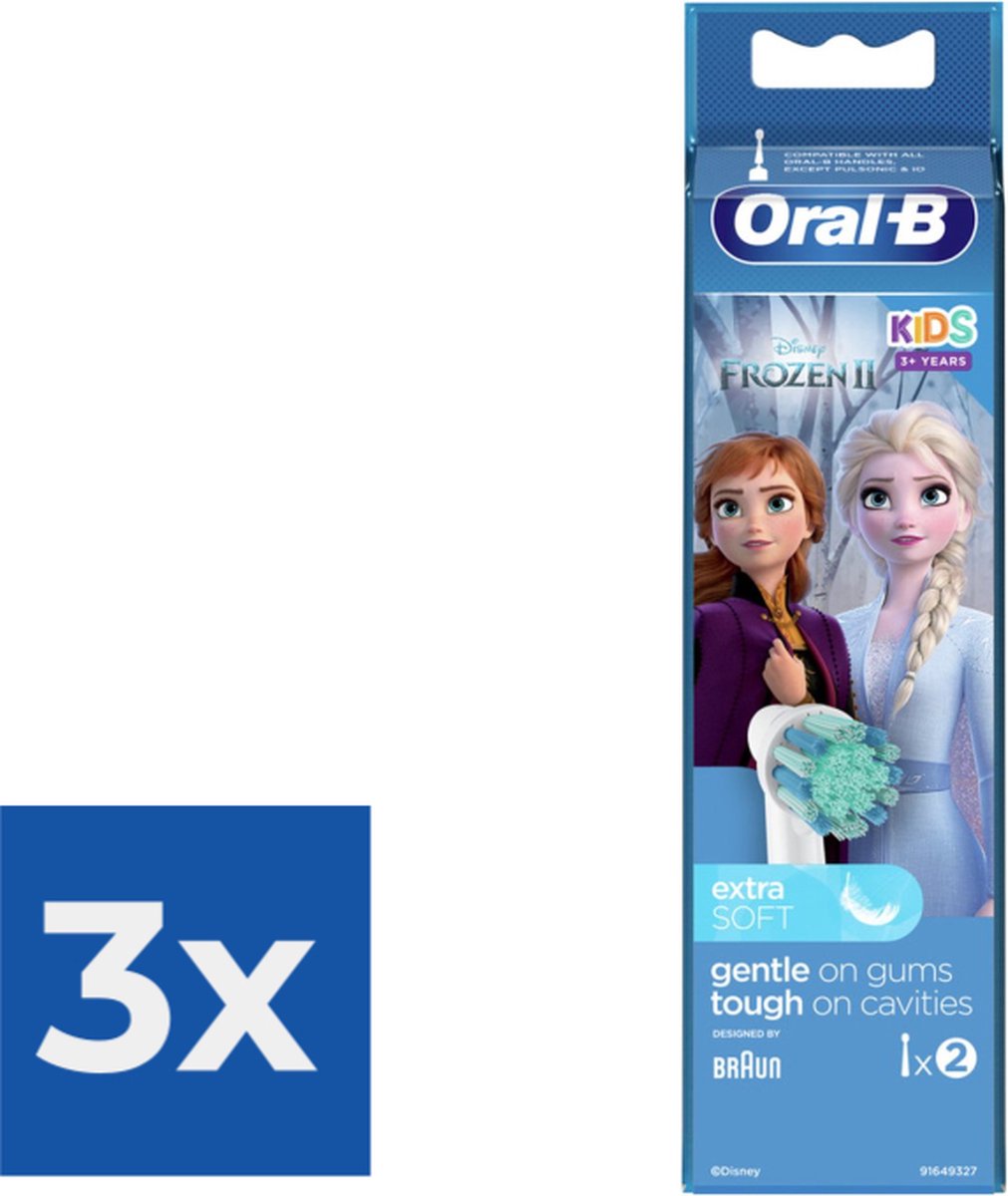 Oral-B Opzetborstels Kids Frozen 2 stuks - Voordeelverpakking 3 stuks