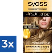 SYOSS Oleo Intense 7-10 Natuurlijk blond Haarverf - 1 stuk - Voordeelverpakking 3 stuks