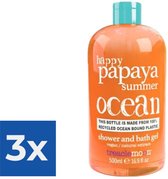 Treaclemoon Douchegel - Papaya Summer 500 ml - Voordeelverpakking 3 stuks