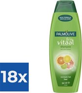 Palmolive Fris Vitaal Shampoo met Citrus-Extract 350 ml - Voordeelverpakking 18 stuks
