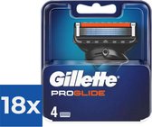 Gillette - Fusion 5 - ProGlide - Scheermejses/Navulmesjes - 4 Stuks - Voordeelverpakking 18 stuks