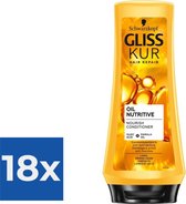 Gliss Kur Conditioner Oil Nutritive 200 ml - Voordeelverpakking 18 stuks