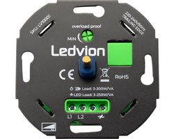 Ledvion - LED Dimmer 5-150W - Universeel