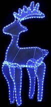 vidaXL Décorations de Noël renne avec filet 306 LED 60x24x89 cm