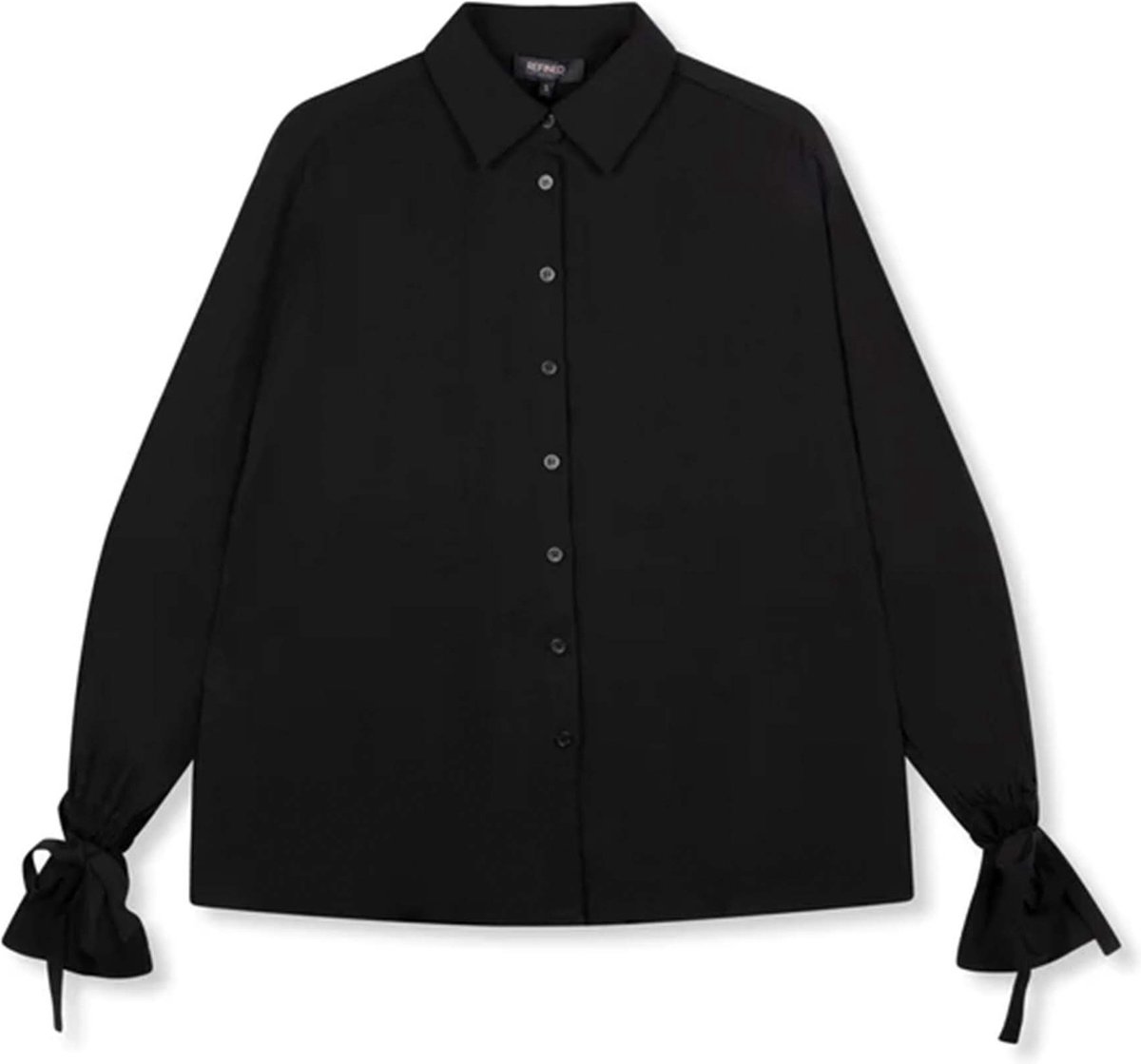 Refined Department Blouse Zwart Viscose maat M Nuela blouses zwart