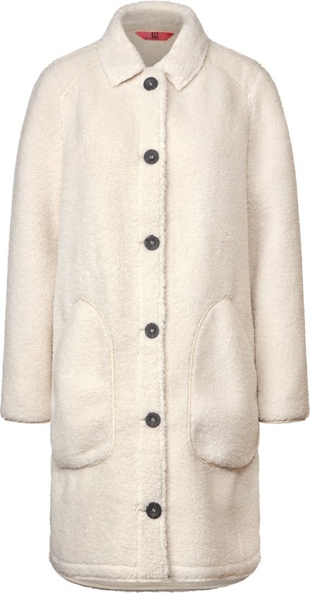 Manteau surchemise en peluche collé Street One - Veste Femme - Crème neige - Taille 42