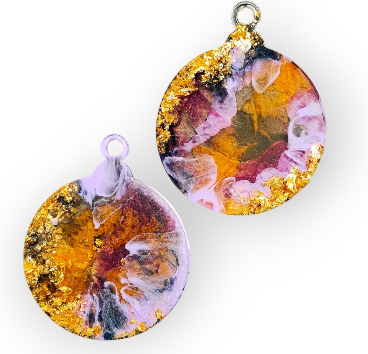 Resin Art JR: Unieke hoogwaardige kwaliteit epoxy kersthangers / Handgemaakte kerstdecoratie / Kerstversiering