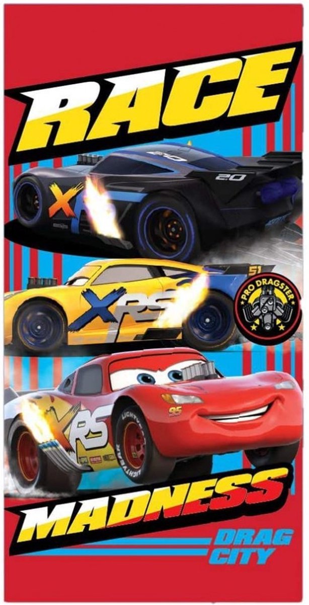 Disney Cars Badlaken - Strandlaken - 70x137 cm - Sneldrogend