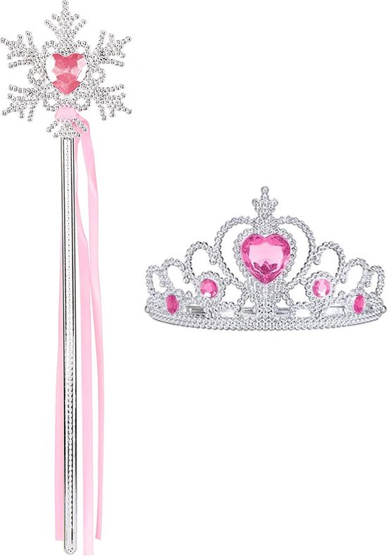 Prinsessen kroon licht roze | Tiara / kroontjes | Nederland