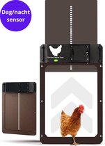 Montzys® Chicken Door Automatic - Chickenguard avec minuterie - Poulailler - Résistant à l'eau - Comprend un capteur jour/nuit