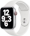 Apple Watch sportbandje - Voor Apple Watch 3/4/5/6/7/8/SE/Ultra 42/44/45/49mm - Wit