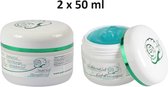 Voordeelpakket 2 x 50 ml Slakkengel - Slakkenslijmgel - Slakkencrème - Slakkenslijm - Helpt tegen puistjes/acne/mee-eters - Vermindert littekens - Zorgt voor huidverjonging - Helpt bij cellulite / Sinaasappelhuid - Littekencrème