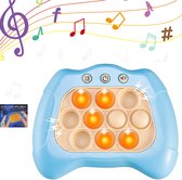 Pop It Game - Pop It Spel - Fidget Toys Controller - Pop or Flop Game Console - Quick Push - Montessori - Cube - Jongens - Meisjes - Volwassenen (lichtblauw)