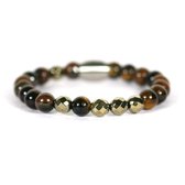 IbizaMen KIDS - oeil de tigre pyrite 6mm - 16cm