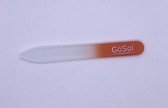 Glasvijl voor nagels | merk Gösol | geschikt voor broze nagels | mini | kleur oranje