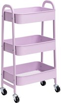 Keukenwagen landhuis, stabiele serveerwagen / Drankentrolley op Wielen - Opbergwagen \kitchen trolley 40D x 30W x 70H centimetres