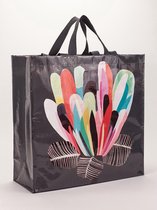 Shopper Tote - Blue Q - Botanical 16x15" Shopping Bag QA818