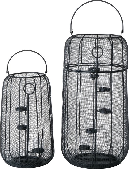 Photophore lanterne boltze Vigano. Set de 2 pièces