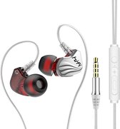 Bouchons d'oreilles intra- Ear DrPhone Hi15 AUX 3,5 mm - BASSE dynamique - Écouteurs avec micro - Design de crochet d'oreille - Suppression passive du bruit - Wit