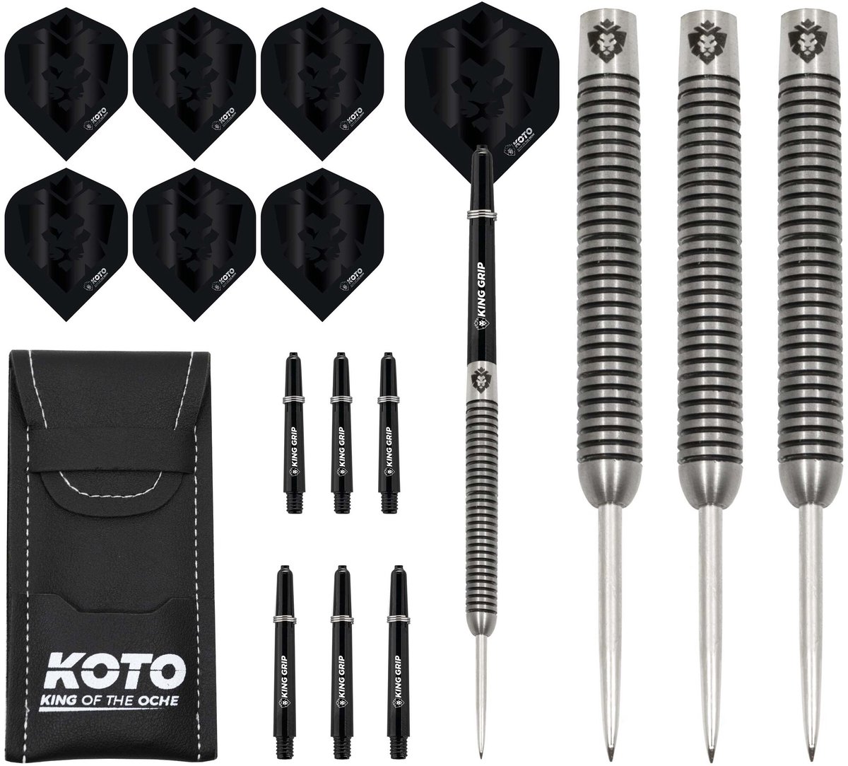 KOTO - Forma 90% Darts 23G - Zilver - Stevige Ringgrip