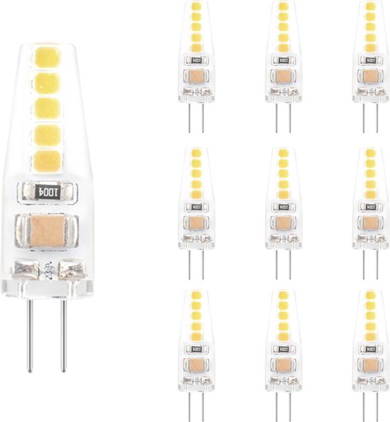 LCB - Set de 10 LED G4 Dimmable - 2W - Lumière blanc chaud 2700K - 12V AC/ DC