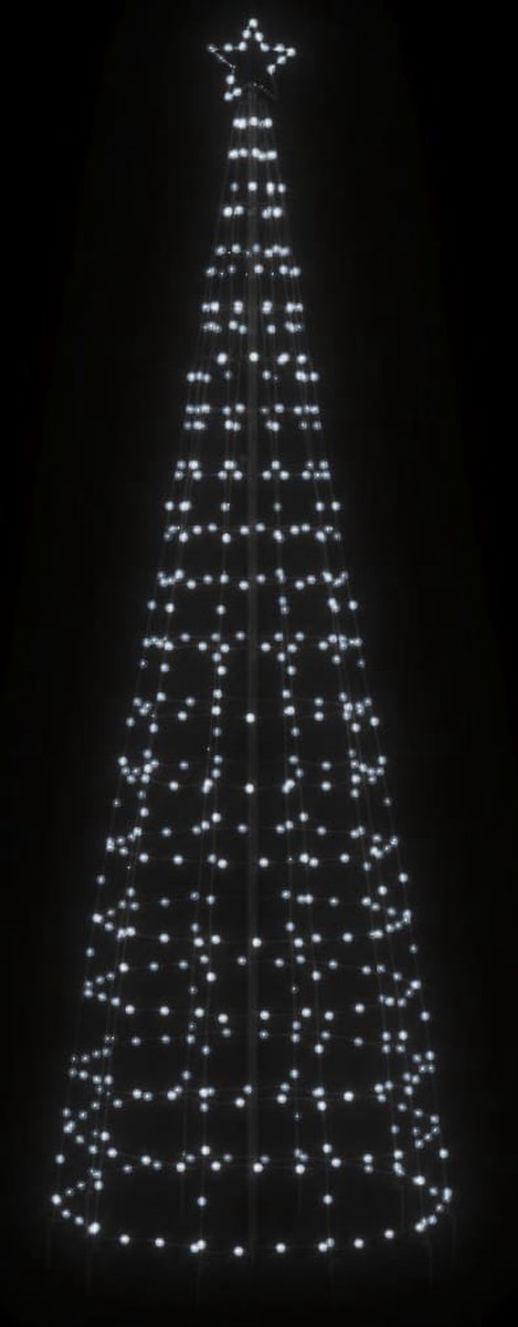 vidaXL LED-kerstboom met spikes 570 LEDs koud wit 300 cm