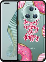 Cazy Hoesje Zwart geschikt voor Honor Magic5 Pro Donut Worry