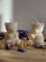 2 beer vormige kaarsen - handgemaakte - decoratie kaarsen - vegan
