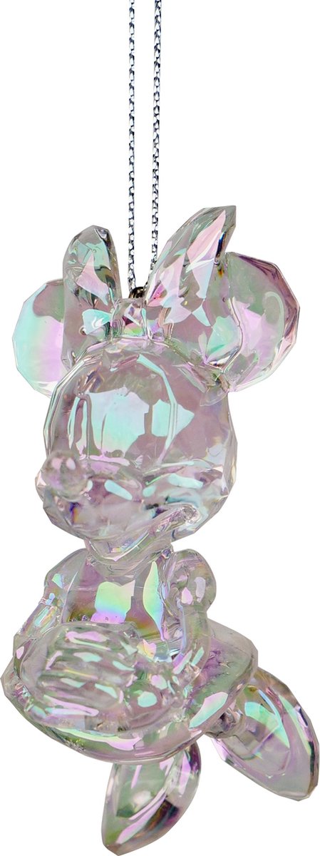 Ornament acryl minnie l8cm transparant