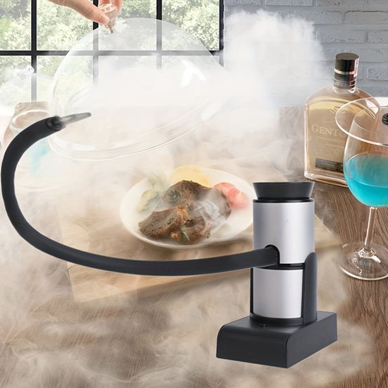 Rookpistool - Smoking Gun - Foodsmoker - Rookapparaat - Rookstolp - Whiskey Smoker - Cocktail smoker - Zilver - Klein van Forged in Fire — afbeelding 4