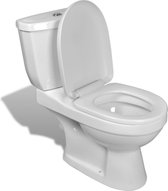 vidaXL Toilettes avec réservoir (blanc)