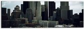 Dibond - Stad - Gebouwen - New - York - 60x20 cm Foto op Aluminium (Wanddecoratie van metaal)