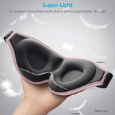 Innovatief Slaapmasker voor Mannen en Vrouwen, 100% Lichtblokkerend Ontwerp Oogmasker om te Slapen, een Dutje te Doen, Mediteren, Reizen (Roze)