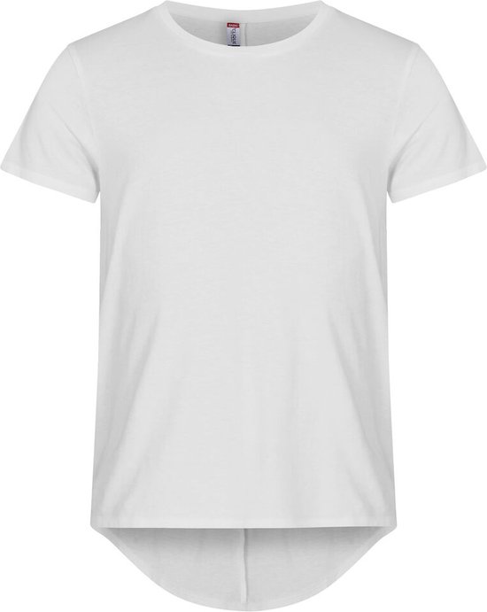 Clique 2 Pack Heren T-shirt met verlengd rugpand kleur Wit maat M