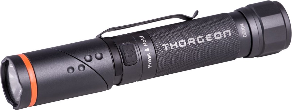 Thorgeon LED Flashlight 10W 800Lm IP54 (25x160mm)