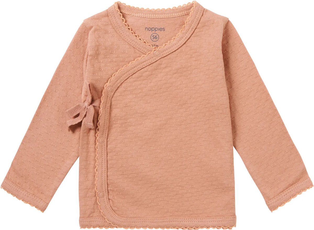 Noppies Meisjes Wrap Tshirt Norland Lange Mouwen Rose Dawn - 74