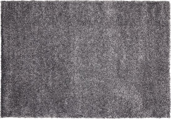 Lifa Living - Rechthoekig Tapijt - Antraciet - Hoogpolig - Knus - Zacht Polyamide - 133 x 200 cm