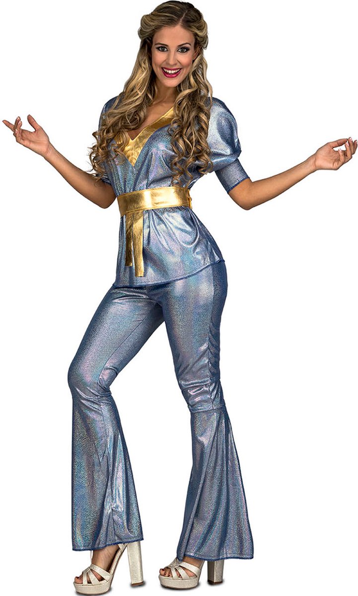 VIVING COSTUMES / JUINSA - Zilveren glanzende discovermomming voor vrouwen - M / L