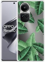 Cazy Hoesje geschikt voor Oppo Reno10 Pro 5G Palm Leaves